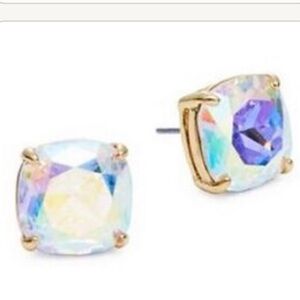 NWT Kate Spade gumdrop aurora borealis silver Iridescent Stud Earrings